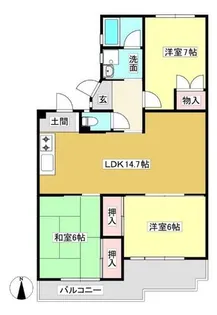 ユトリロ竹谷町【2階】の間取り