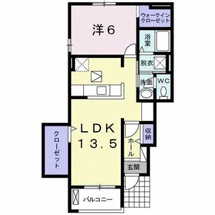 エレガンテ カーサ M【1階】の間取り
