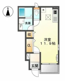 ラインストーンヒルズ【1階】の間取り