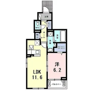 アムール鴨川【1階】の間取り