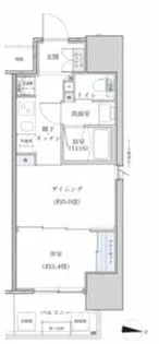 パークアクシス名古屋山王橋【2階】の間取り