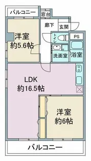 リーブル原【2階】の間取り