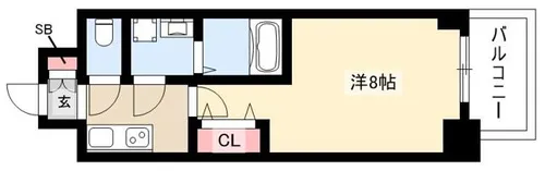 S-RESIDENCE志賀本通North【313号室】の間取り