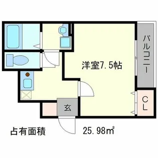 Rolls Link 修学院【1階】の間取り
