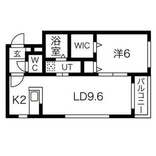 レジーナ南4条【3階】の間取り