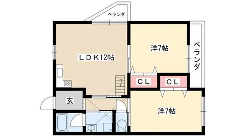 三和マンション【302号室】の間取り