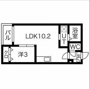 Warren fujinamiⅠ【2階】の間取り