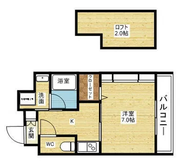 W.O.B.MIKUNI【207号室】の間取り