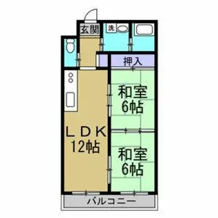 リッチタウン【202号室】の間取り