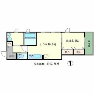 ユアメゾン下鴨葵【2階】の間取り