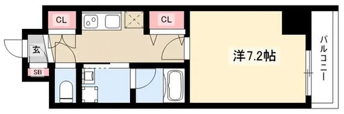 ジオステージ本山【5階】の間取り