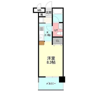 チサンマンション植物園 806号【806号室】の間取り
