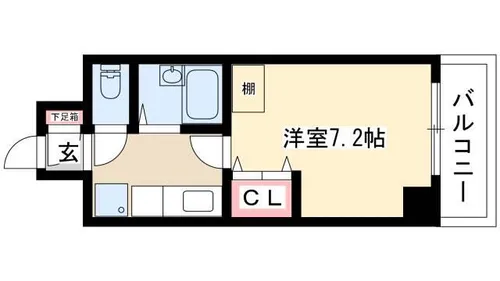 KⅡ-OKASAN B.二番館【2階】の間取り