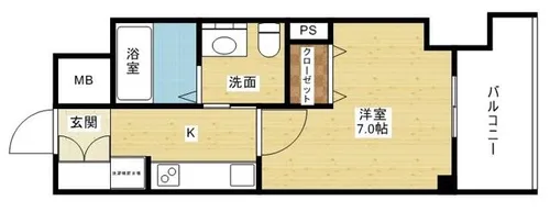 エステムコート新大阪Xザ・ゲート【4階】の間取り