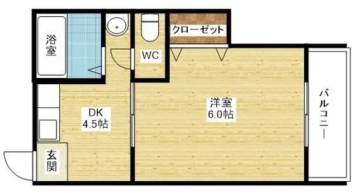 めぐみマンション【4階】の間取り