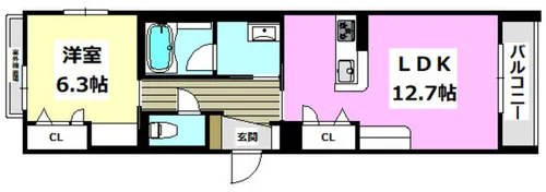 ShaMaison Tela Bianca【203号室】の間取り
