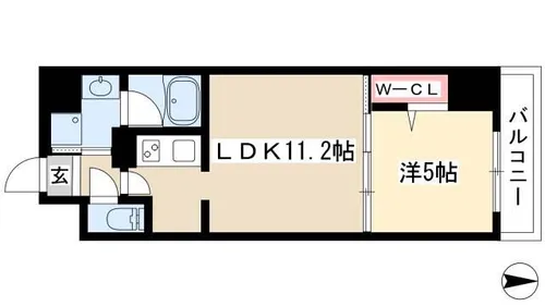ダイワシティー大須【503号室】の間取り