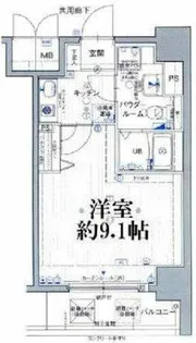 エスリード福島駅前第2【2階】の間取り
