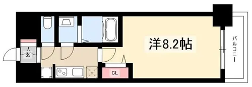 プレサンス上前津プレス【0402号室】の間取り