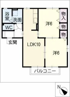 MAISONNETTEルピナス【2階】の間取り