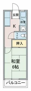 美芳ハイツ【1階】の間取り