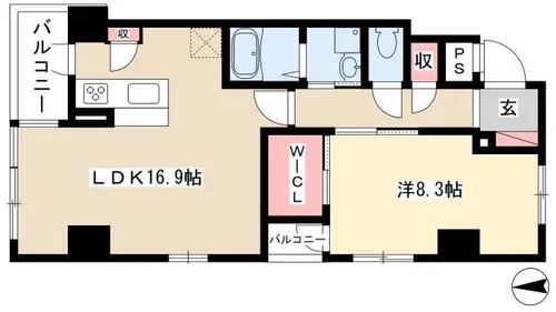 アルス松原【2階】の間取り