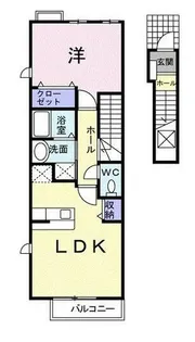 デフィ汐田【2階】の間取り
