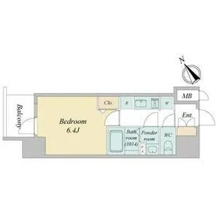 メイクス熱田神宮【13階】の間取り