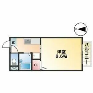 メルベーユ【2階】の間取り