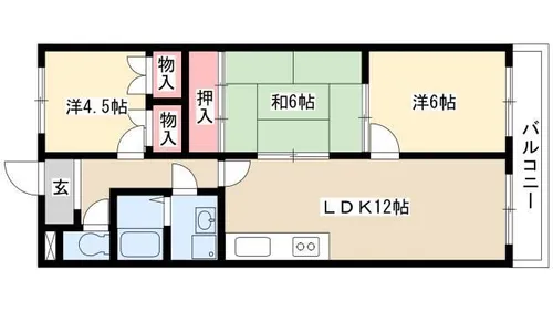 エスポワールマンション【5階】の間取り