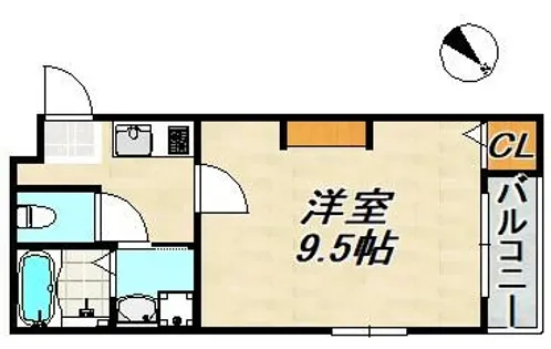 エヌエムサンカンテキャトフD棟【2階】の間取り