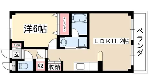 マ・メゾン清寿【1階】の間取り