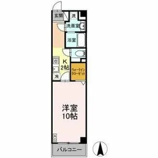 グランソワール瑞穂【405号室】の間取り