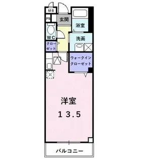 シェアー・ウエスト【1階】の間取り