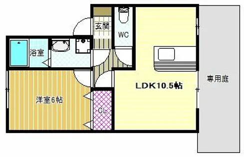 カトルセゾンC棟【1階】の間取り
