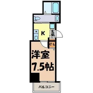 アルテミス平和【8階】の間取り