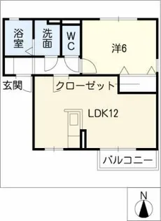 シエルコートⅡ【1階】の間取り