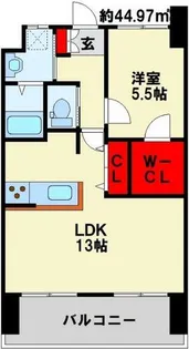 福岡県北九州市小倉北区昭和町【マンション】の間取り