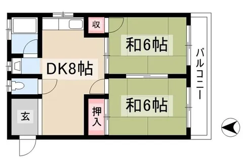 コーポ美香【2階】の間取り