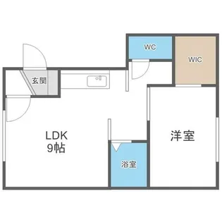 1LDKの間取り画像