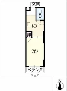 レジデンスゆたか【2階】の間取り