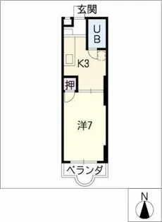 レジデンスゆたか【2階】の間取り