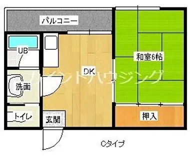 ウィステリア墨江【2階】の間取り