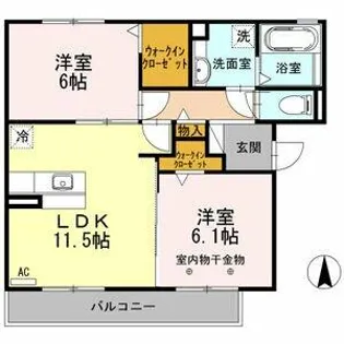ポロヌプリ【2階】の間取り