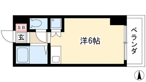 Vita六番町【0802号室】の間取り