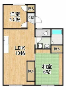 ガーデンハイツ置田Ⅰ【1階】の間取り