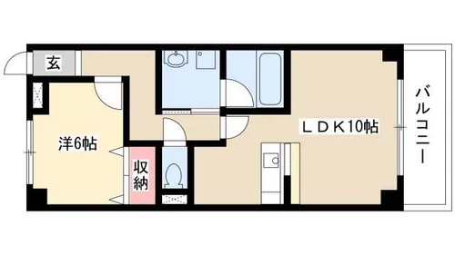ブラウ・ベルク【3階】の間取り