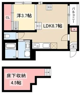 ベストステージ大杉【1階】の間取り