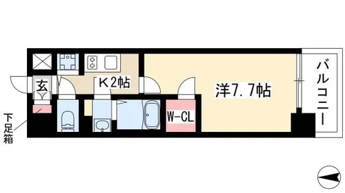 プレサンス新栄町ギャラント【3階】の間取り