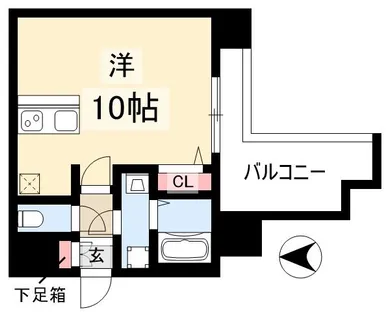プレサンス錦ラウム【0304号室】の間取り